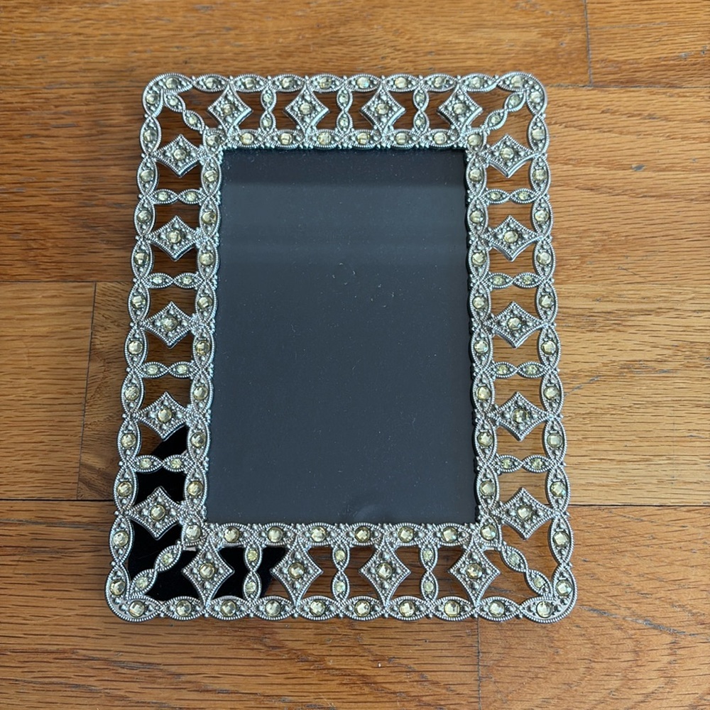 Silver crystal 4x6picture frame